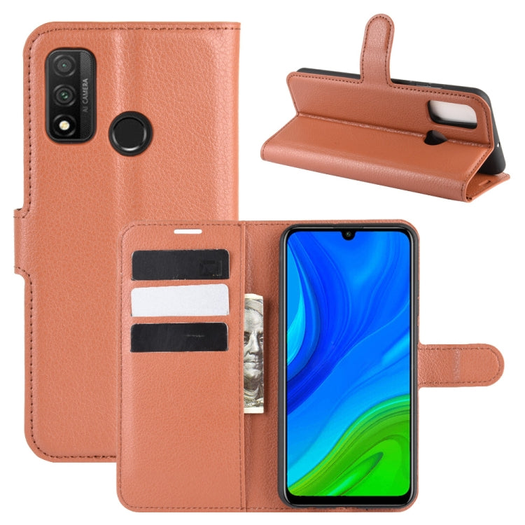 For Huawei P smart 2020 Litchi Texture Horizontal Flip Protective Case with Holder & Card Slots & Wallet