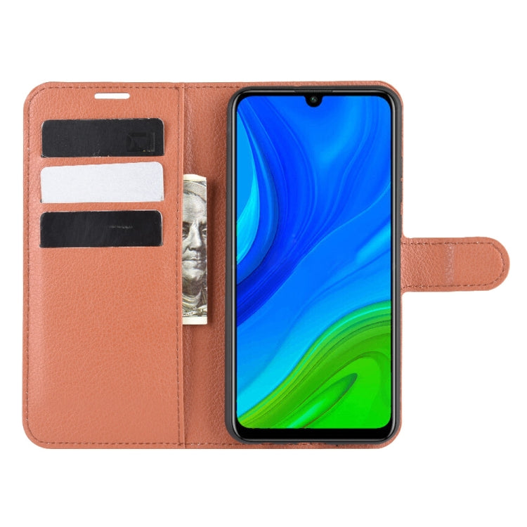 For Huawei P smart 2020 Litchi Texture Horizontal Flip Protective Case with Holder & Card Slots & Wallet