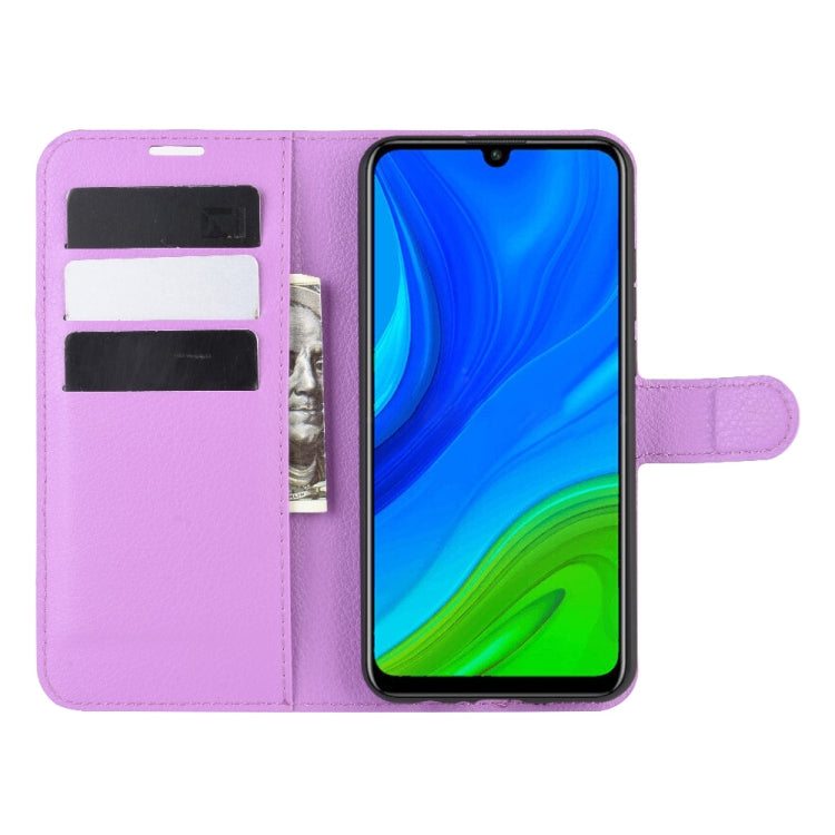 For Huawei P smart 2020 Litchi Texture Horizontal Flip Protective Case with Holder & Card Slots & Wallet