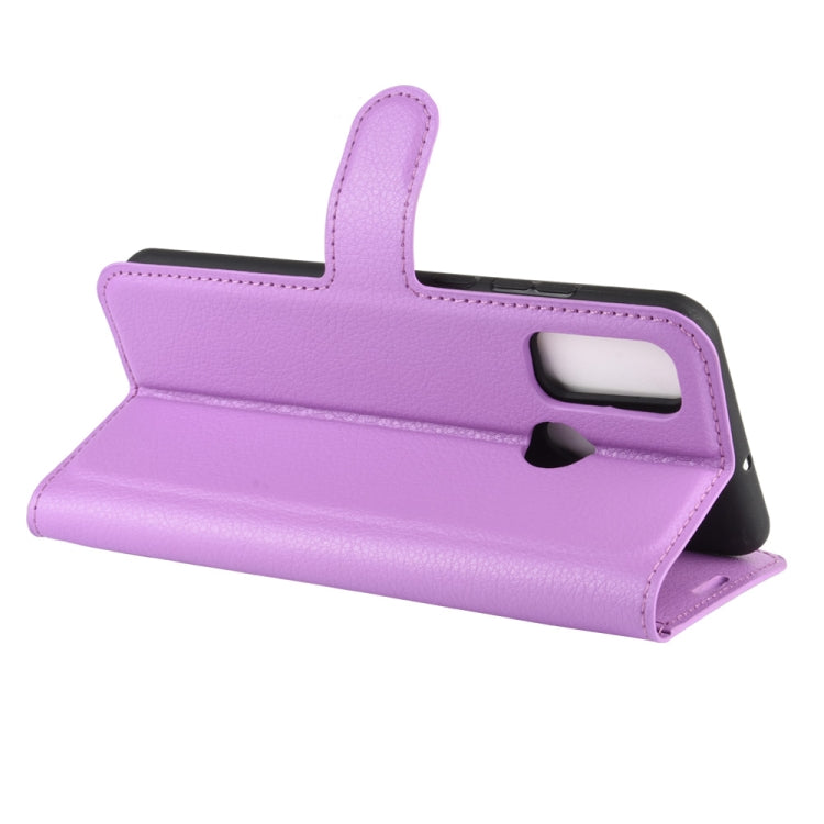 For Huawei P smart 2020 Litchi Texture Horizontal Flip Protective Case with Holder & Card Slots & Wallet