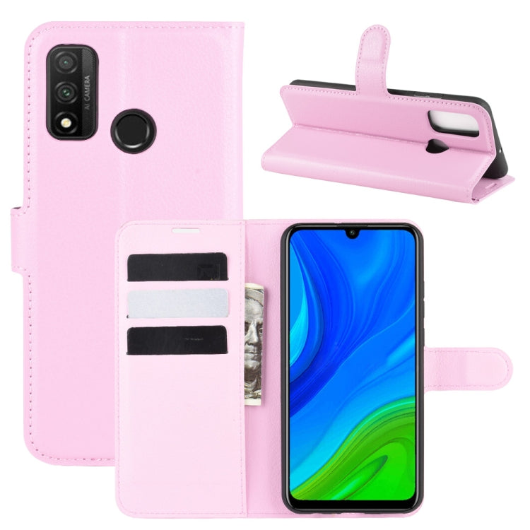 For Huawei P smart 2020 Litchi Texture Horizontal Flip Protective Case with Holder & Card Slots & Wallet