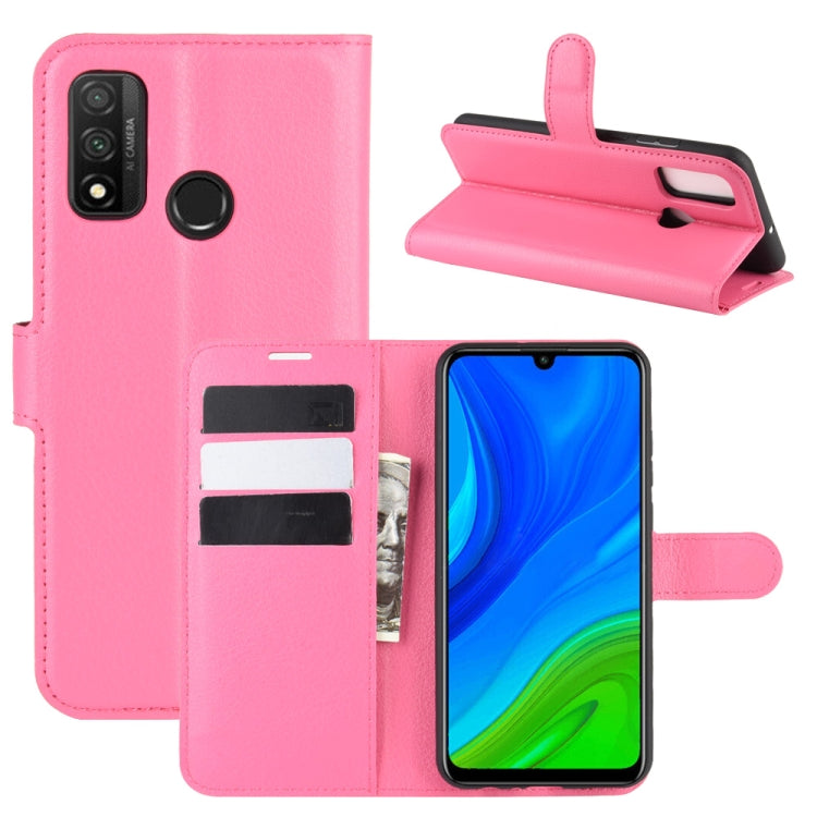 For Huawei P smart 2020 Litchi Texture Horizontal Flip Protective Case with Holder & Card Slots & Wallet
