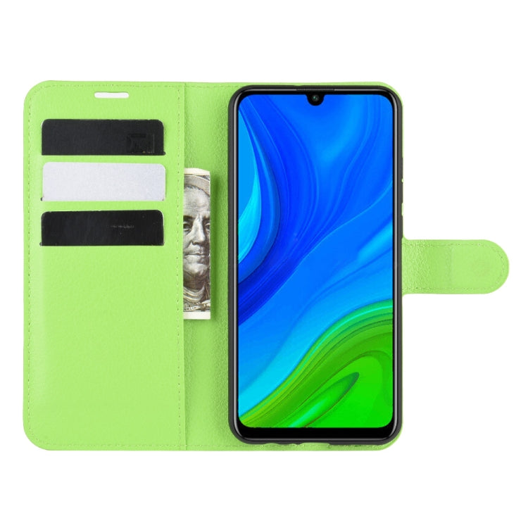 For Huawei P smart 2020 Litchi Texture Horizontal Flip Protective Case with Holder & Card Slots & Wallet