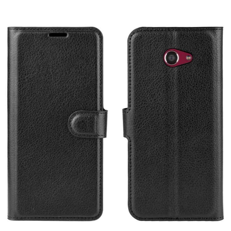 For Kyocera Basio 4 KYV47 Litchi Texture Horizontal Flip Protective Case with Holder & Card Slots & Wallet