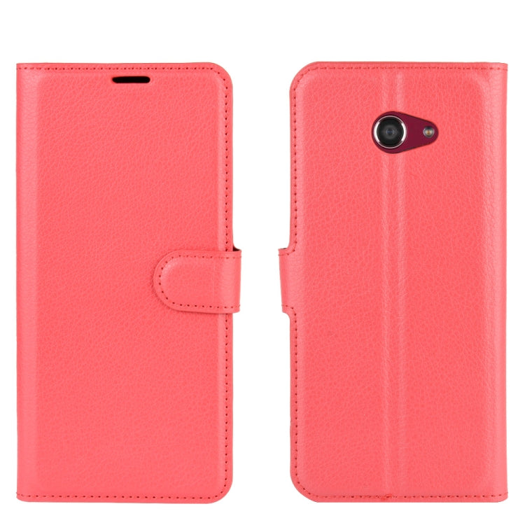 For Kyocera Basio 4 KYV47 Litchi Texture Horizontal Flip Protective Case with Holder & Card Slots & Wallet