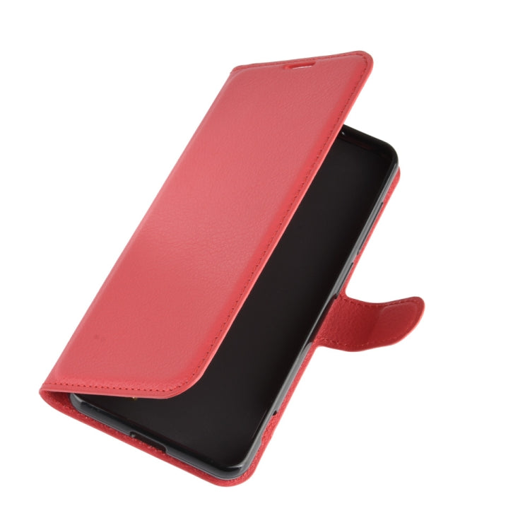For Kyocera Basio 4 KYV47 Litchi Texture Horizontal Flip Protective Case with Holder & Card Slots & Wallet