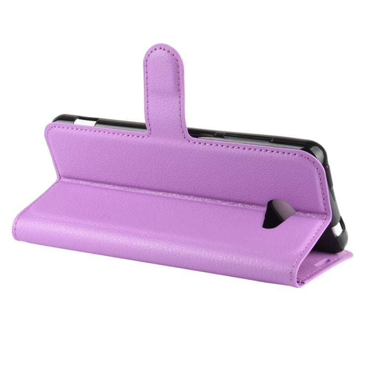 For Kyocera Basio 4 KYV47 Litchi Texture Horizontal Flip Protective Case with Holder & Card Slots & Wallet