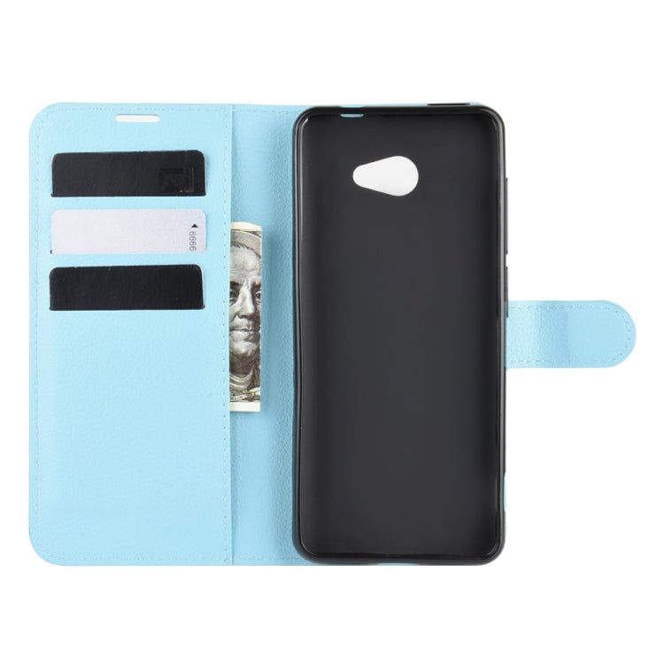 For Kyocera Basio 4 KYV47 Litchi Texture Horizontal Flip Protective Case with Holder & Card Slots & Wallet