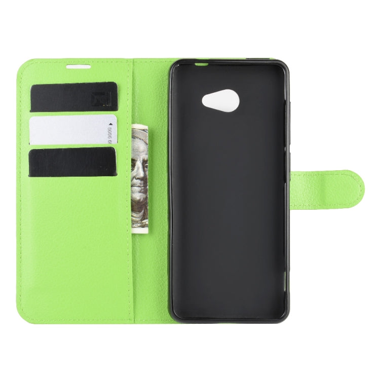 For Kyocera Basio 4 KYV47 Litchi Texture Horizontal Flip Protective Case with Holder & Card Slots & Wallet