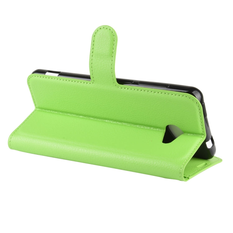 For Kyocera Basio 4 KYV47 Litchi Texture Horizontal Flip Protective Case with Holder & Card Slots & Wallet