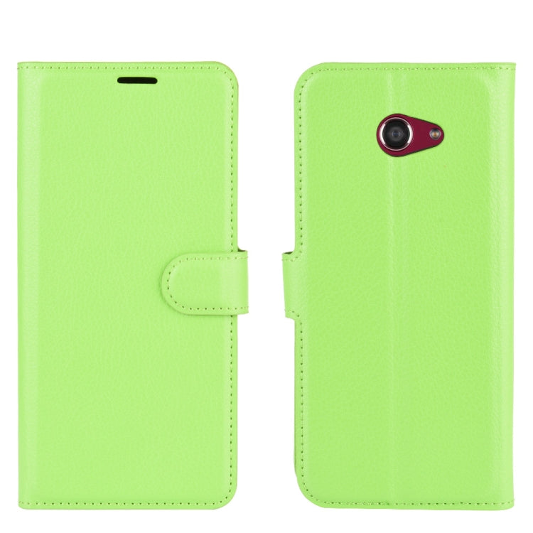 For Kyocera Basio 4 KYV47 Litchi Texture Horizontal Flip Protective Case with Holder & Card Slots & Wallet