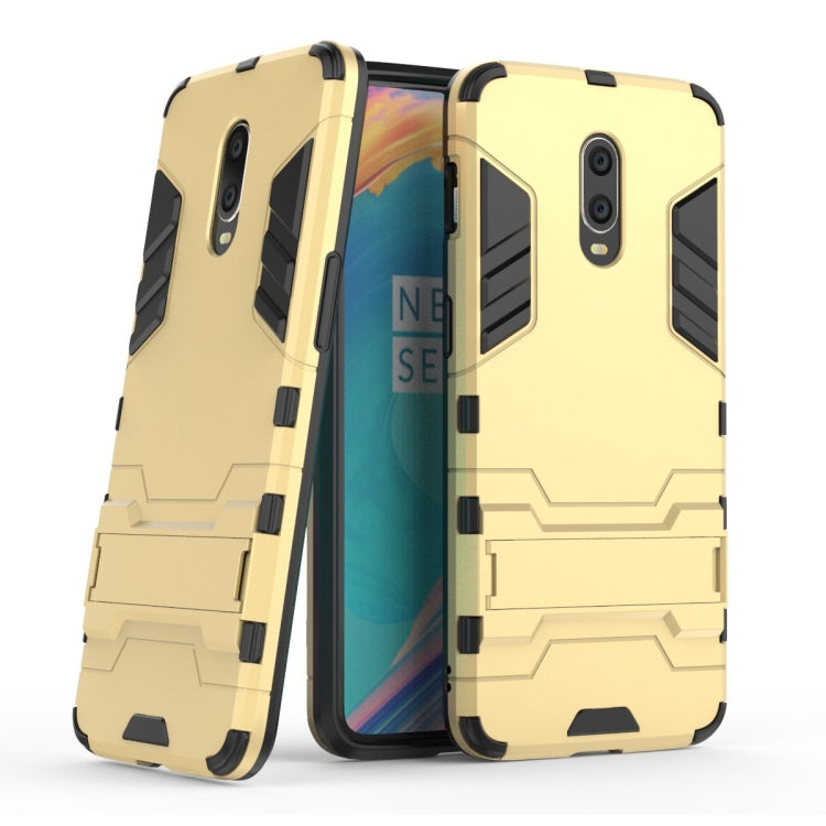 Shockproof PC + TPU Case with Holder for OnePlus 7 / 6T