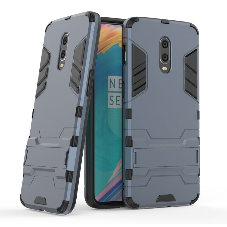 Shockproof PC + TPU Case with Holder for OnePlus 7 / 6T