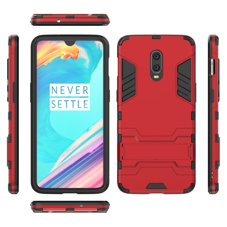 Shockproof PC + TPU Case with Holder for OnePlus 7 / 6T