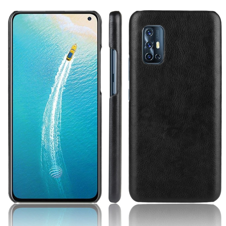 For Vivo V19 (Indonesia) Shockproof Litchi Texture PC + PU Case