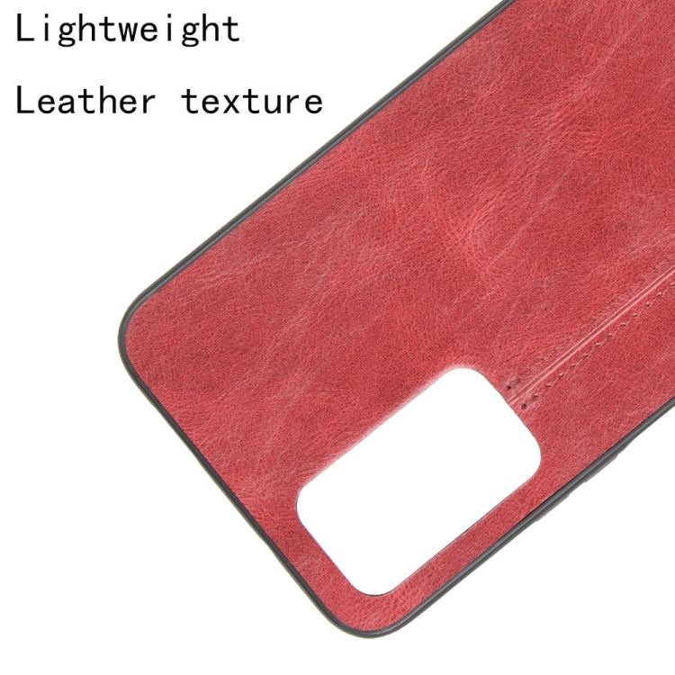 For Huawei Honor X10 Shockproof Sewing Cow Pattern Skin PC + PU + TPU Case