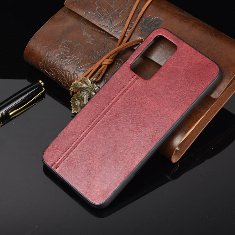 For Huawei Honor X10 Shockproof Sewing Cow Pattern Skin PC + PU + TPU Case