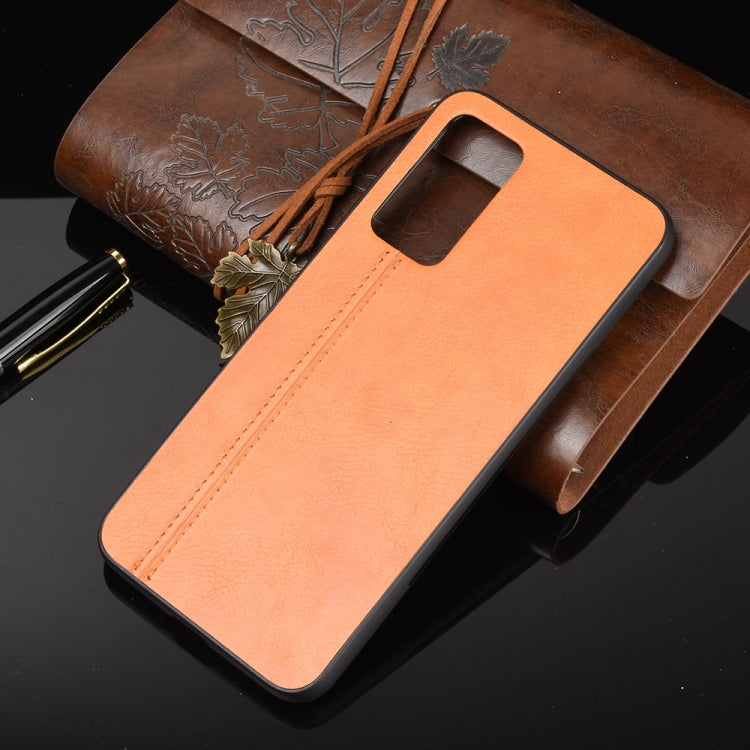 For Huawei Honor X10 Shockproof Sewing Cow Pattern Skin PC + PU + TPU Case