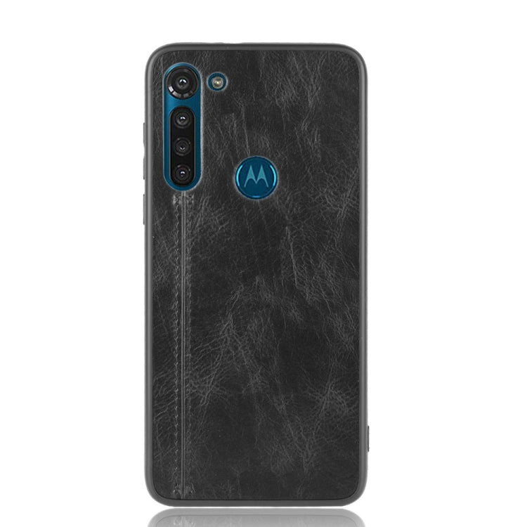 For Motorola Moto G8 Power Shockproof Sewing Cow Pattern Skin PC + PU + TPU Case