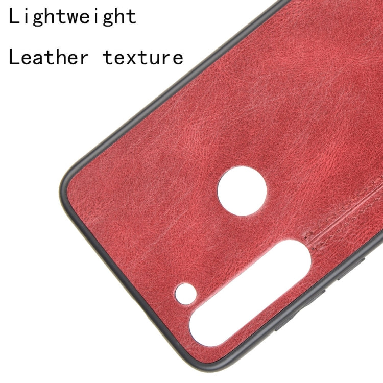 For Motorola Moto G8 Power Shockproof Sewing Cow Pattern Skin PC + PU + TPU Case