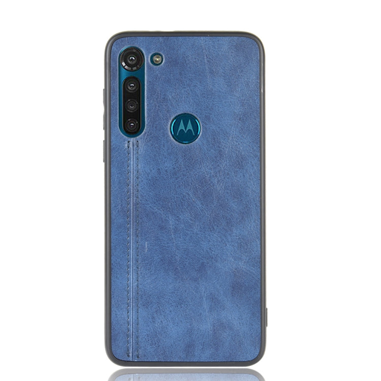 For Motorola Moto G8 Power Shockproof Sewing Cow Pattern Skin PC + PU + TPU Case