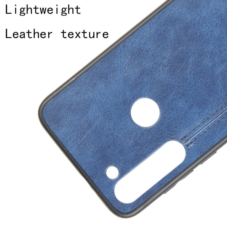 For Motorola Moto G8 Power Shockproof Sewing Cow Pattern Skin PC + PU + TPU Case