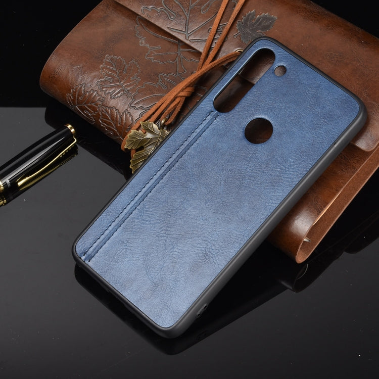 For Motorola Moto G8 Power Shockproof Sewing Cow Pattern Skin PC + PU + TPU Case