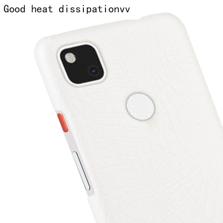 For Google Pixel 4a Shockproof Crocodile Texture PC + PU Case