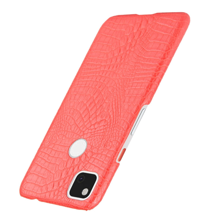 For Google Pixel 4a Shockproof Crocodile Texture PC + PU Case
