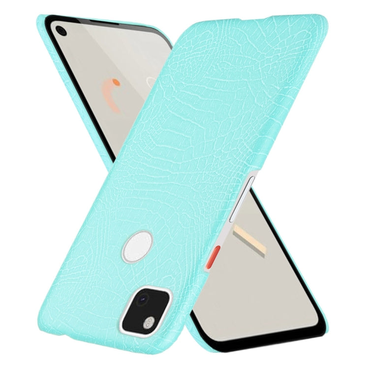 For Google Pixel 4a Shockproof Crocodile Texture PC + PU Case