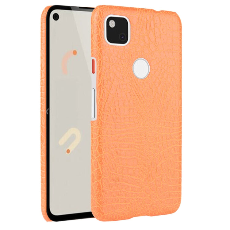 For Google Pixel 4a Shockproof Crocodile Texture PC + PU Case