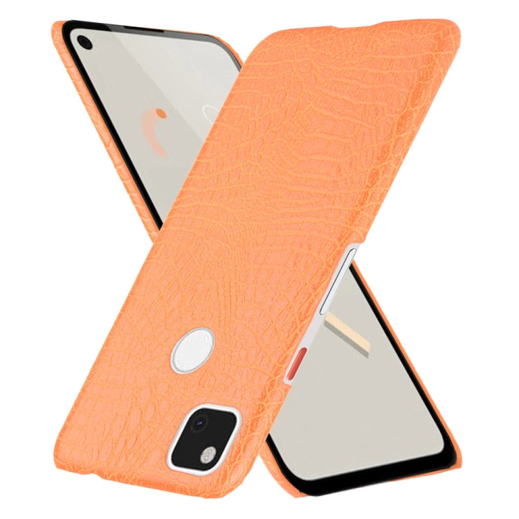 For Google Pixel 4a Shockproof Crocodile Texture PC + PU Case