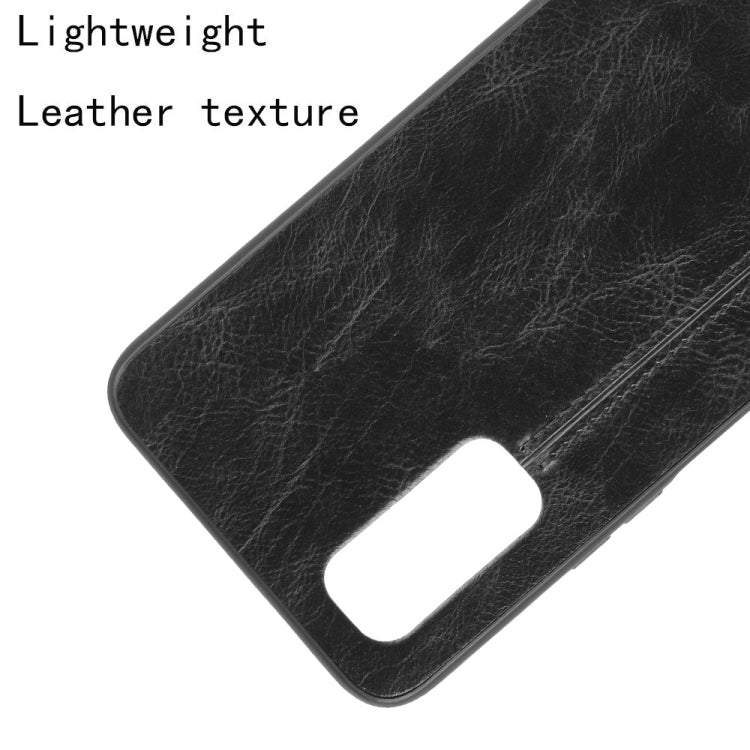 For Vivo iQOO Z1 Shockproof Sewing Cow Pattern Skin PC + PU + TPU Case