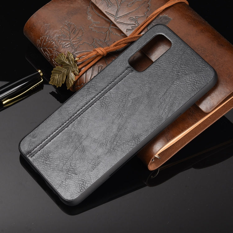 For Vivo iQOO Z1 Shockproof Sewing Cow Pattern Skin PC + PU + TPU Case