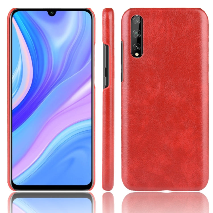 For Huawei Y8p Shockproof Litchi Texture PC + PU Case