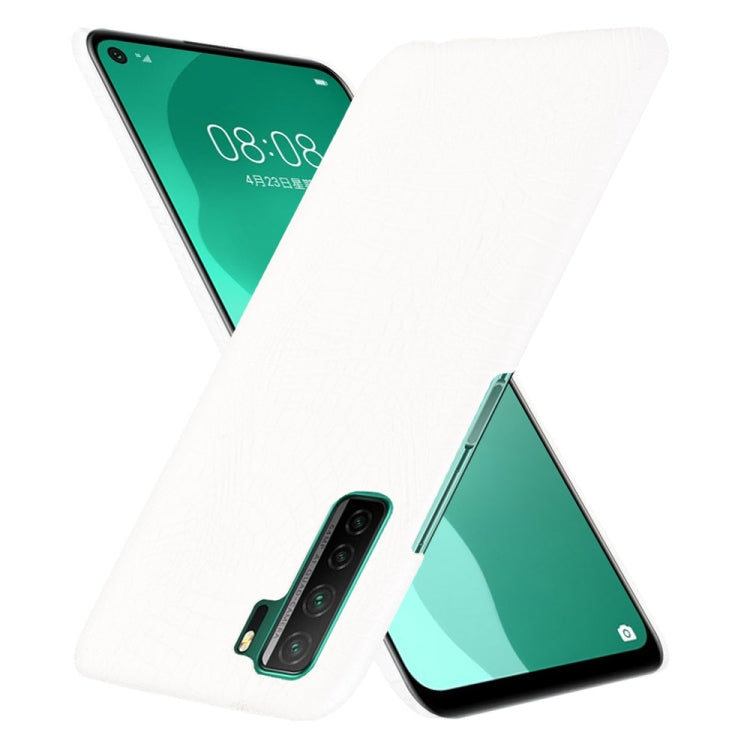 For Huawei P40 LITE 5G/Nova 7 SE Shockproof Crocodile Texture PC + PU Case