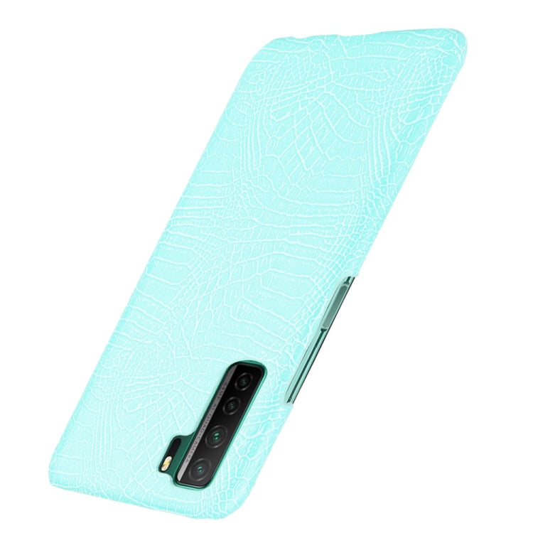 For Huawei P40 LITE 5G/Nova 7 SE Shockproof Crocodile Texture PC + PU Case