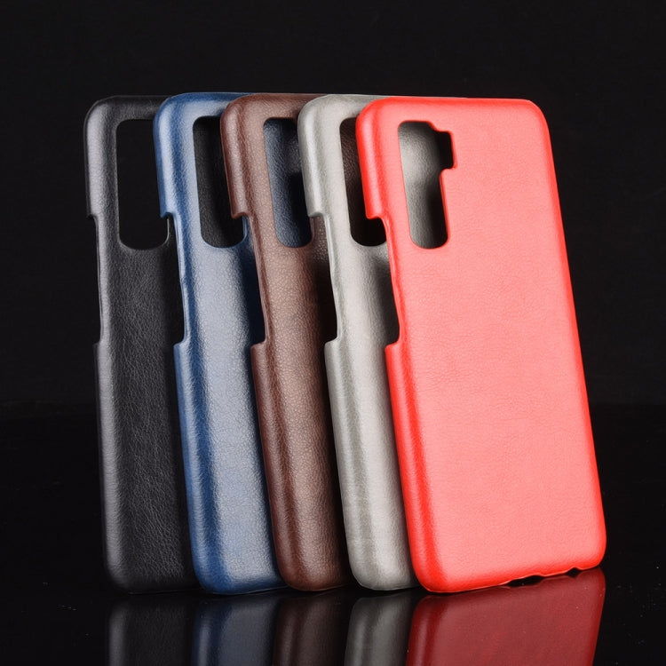 For Huawei P40 LITE 5G/Nova 7 SE Shockproof Litchi Texture PC + PU Case