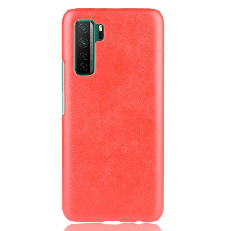 For Huawei P40 LITE 5G/Nova 7 SE Shockproof Litchi Texture PC + PU Case