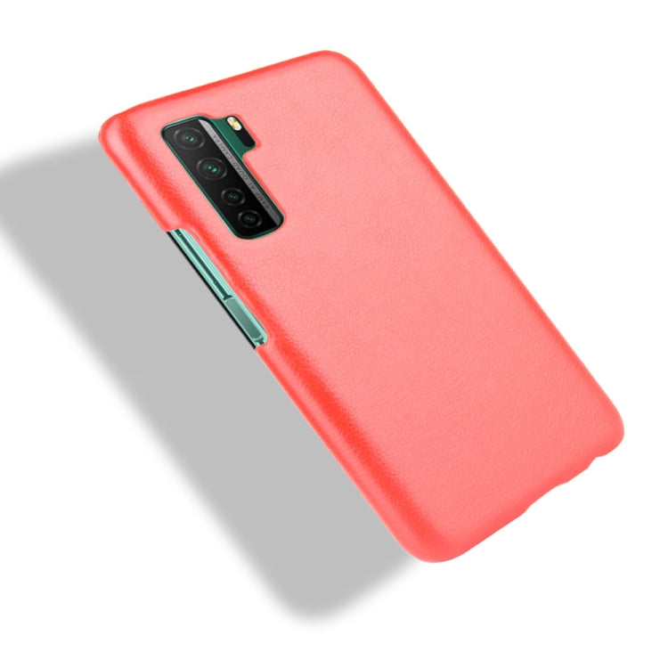 For Huawei P40 LITE 5G/Nova 7 SE Shockproof Litchi Texture PC + PU Case