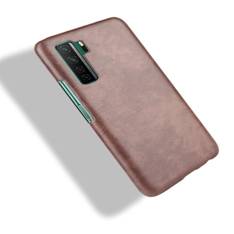 For Huawei P40 LITE 5G/Nova 7 SE Shockproof Litchi Texture PC + PU Case