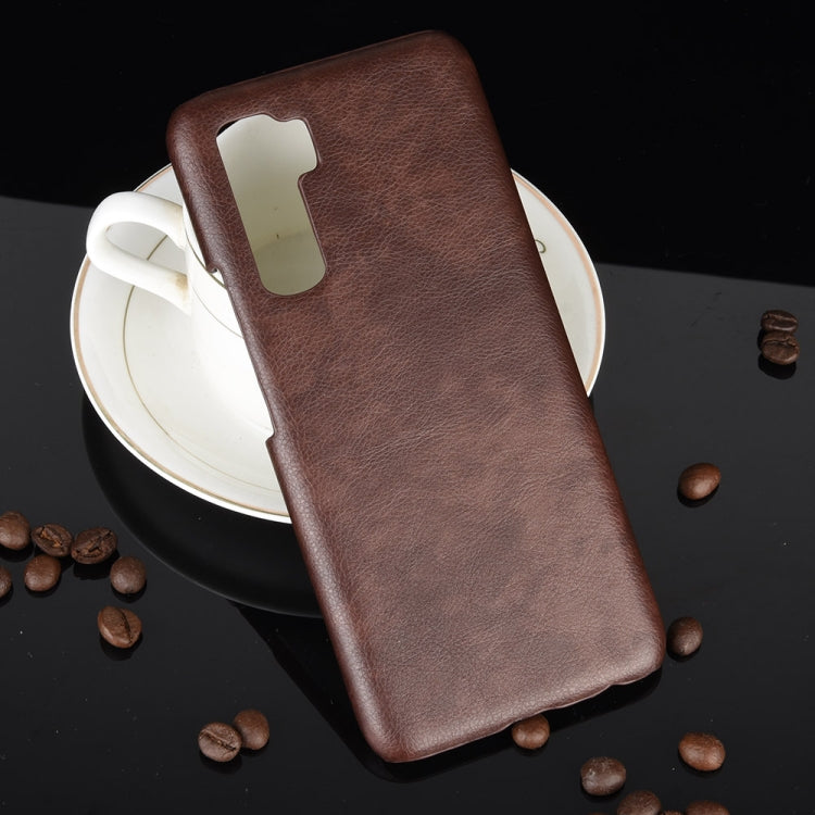 For Huawei P40 LITE 5G/Nova 7 SE Shockproof Litchi Texture PC + PU Case