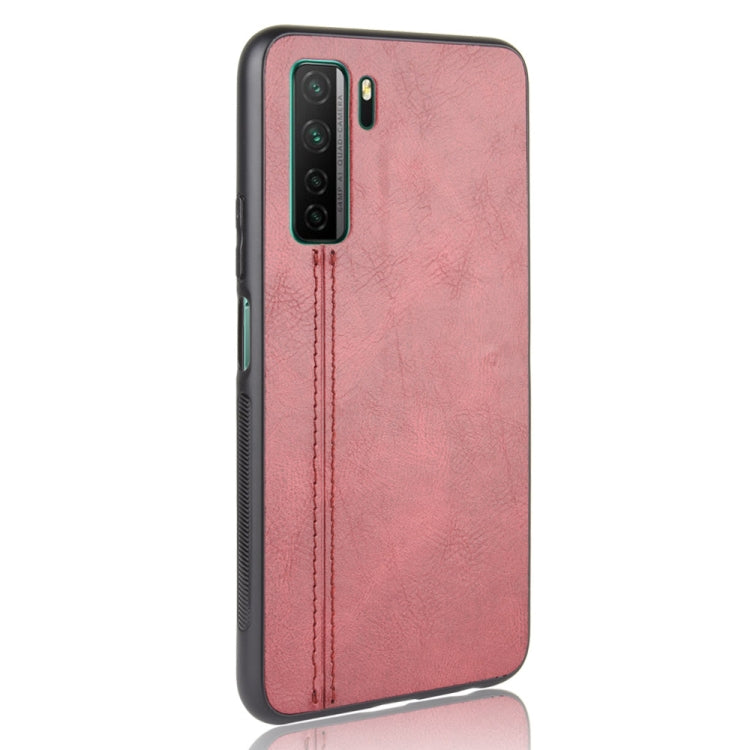 For Huawei P40 LITE 5G/Nova 7 SE Shockproof Sewing Cow Pattern Skin PC + PU + TPU Case