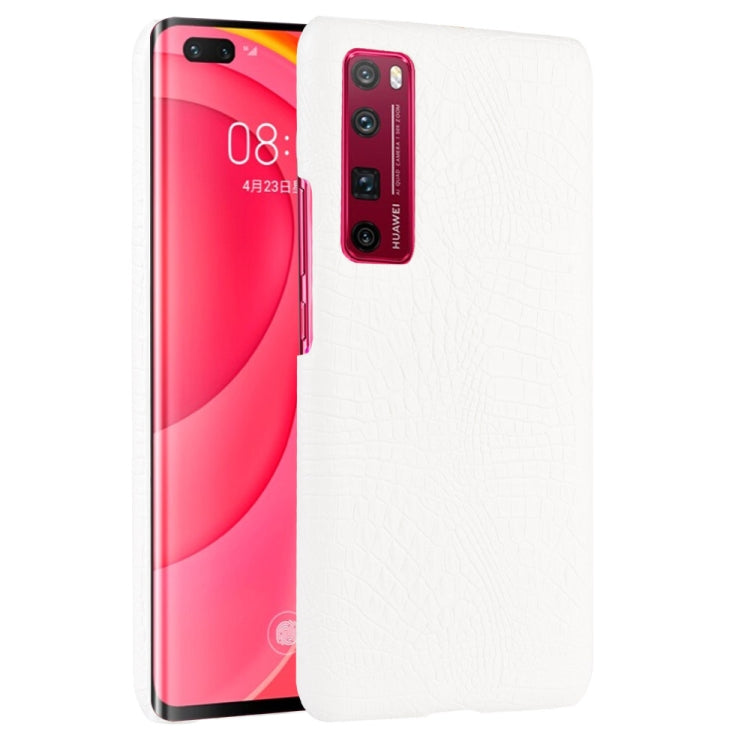 For Huawei Nova 7 Pro Shockproof Crocodile Texture PC + PU Case