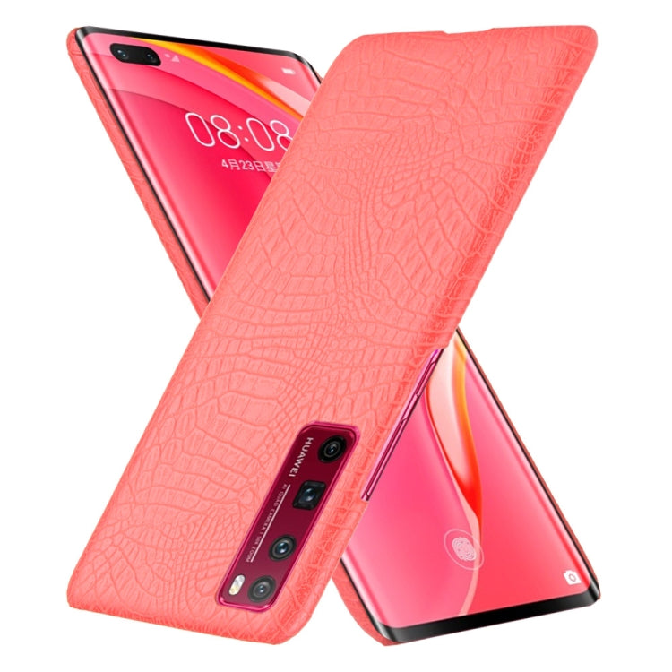 For Huawei Nova 7 Pro Shockproof Crocodile Texture PC + PU Case