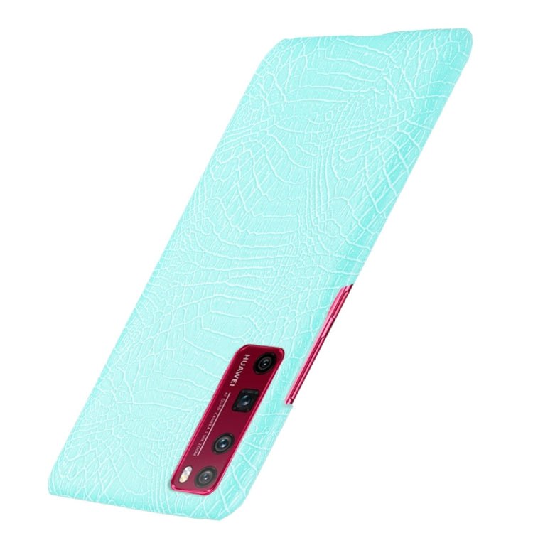 For Huawei Nova 7 Pro Shockproof Crocodile Texture PC + PU Case