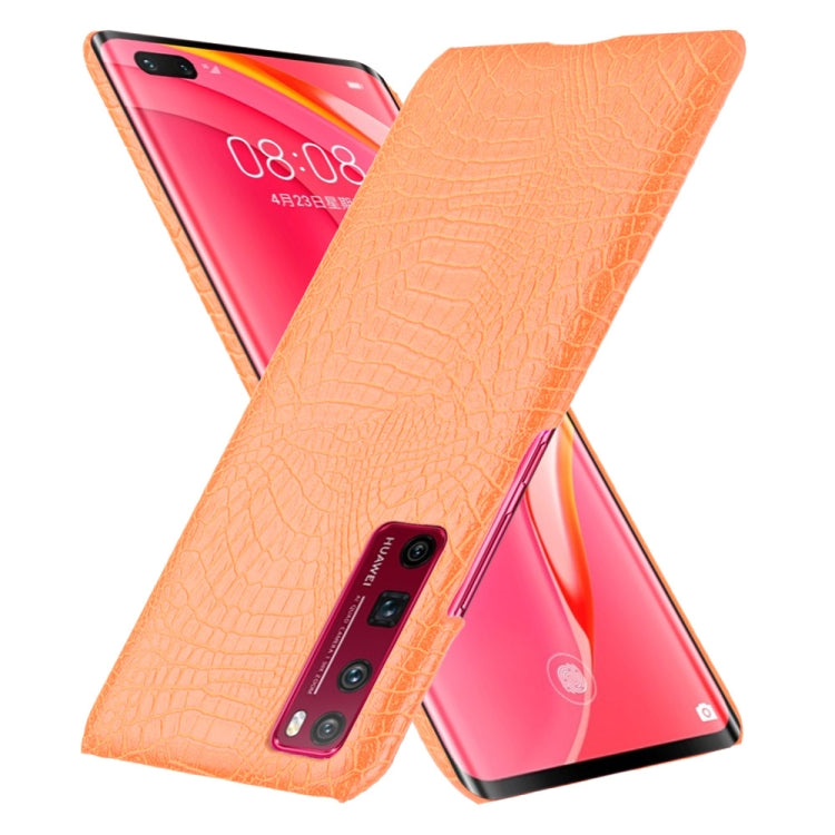 For Huawei Nova 7 Pro Shockproof Crocodile Texture PC + PU Case