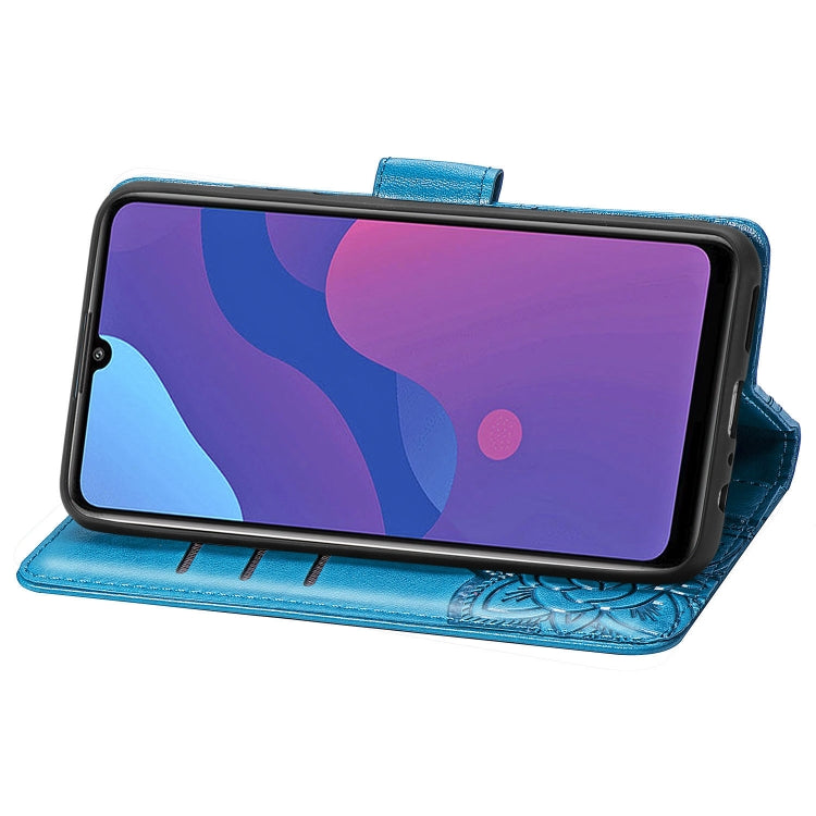 For Huawei Honor 9A Butterfly Love Flower Embossed Horizontal Flip Leather Case with Bracket / Card Slot / Wallet / Lanyard