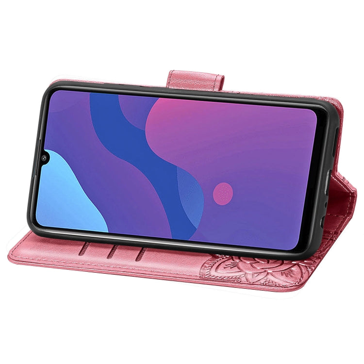 For Huawei Honor 9A Butterfly Love Flower Embossed Horizontal Flip Leather Case with Bracket / Card Slot / Wallet / Lanyard