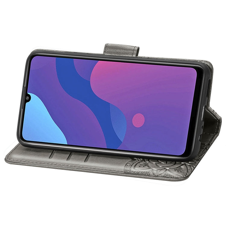 For Huawei Honor 9A Butterfly Love Flower Embossed Horizontal Flip Leather Case with Bracket / Card Slot / Wallet / Lanyard